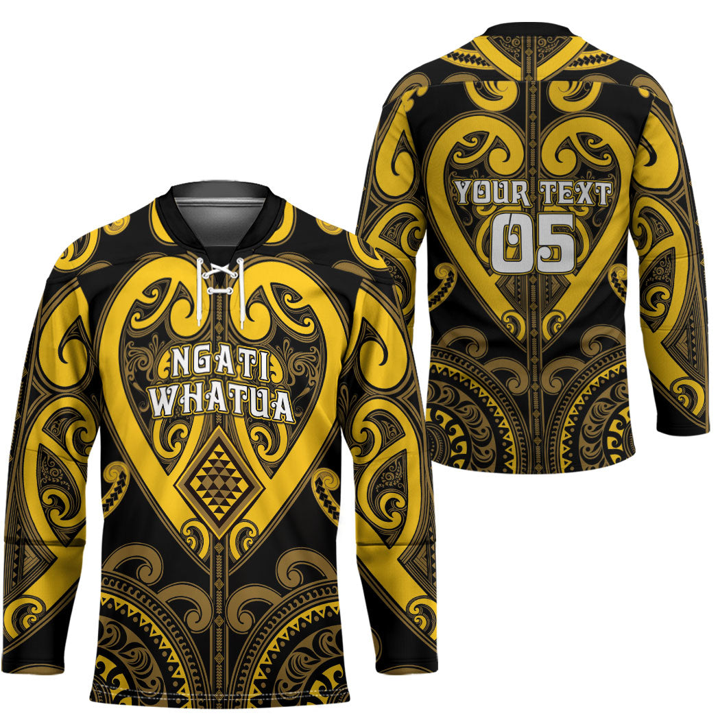 Custom Aotearoa Ngati Whatua Hockey Jersey Maori Tribal Pattern LT05 - Polynesian Pride
