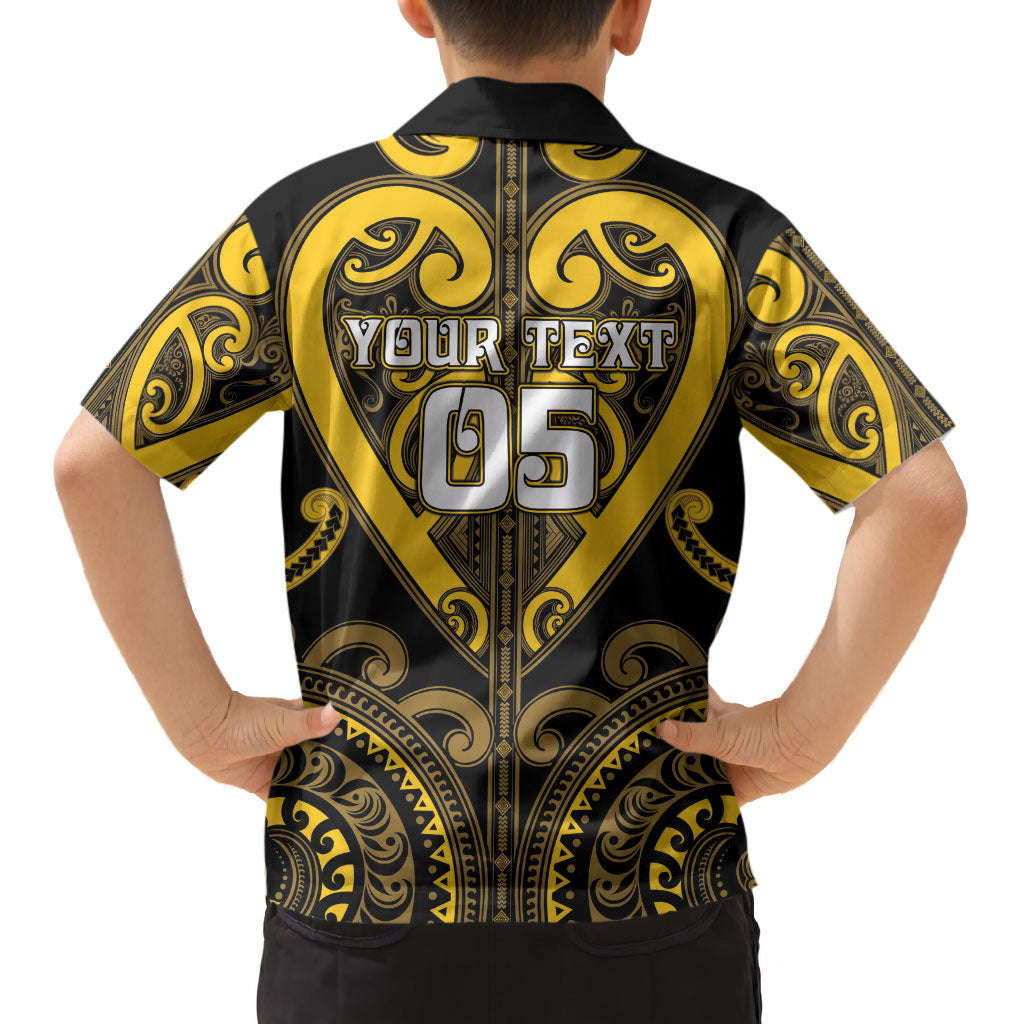 Custom Aotearoa Ngati Whatua Kid Hawaiian Shirt Maori Tribal Pattern LT05 - Polynesian Pride