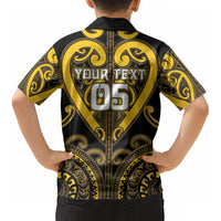 Custom Aotearoa Ngati Whatua Kid Hawaiian Shirt Maori Tribal Pattern LT05 - Polynesian Pride
