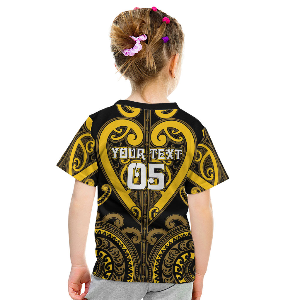 Custom Aotearoa Ngati Whatua Kid T Shirt Maori Tribal Pattern LT05 - Polynesian Pride