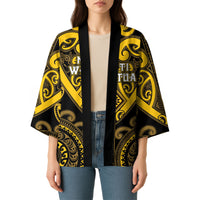 Custom Aotearoa Ngati Whatua Kimono Maori Tribal Pattern LT05 - Polynesian Pride