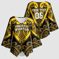 Custom Aotearoa Ngati Whatua Kimono Sleeve Blouse Maori Tribal Pattern LT05 - Polynesian Pride
