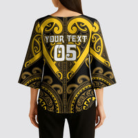 Custom Aotearoa Ngati Whatua Kimono Sleeve Blouse Maori Tribal Pattern LT05 - Polynesian Pride