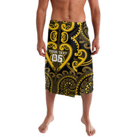 Custom Aotearoa Ngati Whatua Lavalava Maori Tribal Pattern LT05 Yellow - Polynesian Pride