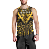 Custom Aotearoa Ngati Whatua Men Tank Top Maori Tribal Pattern LT05 - Polynesian Pride