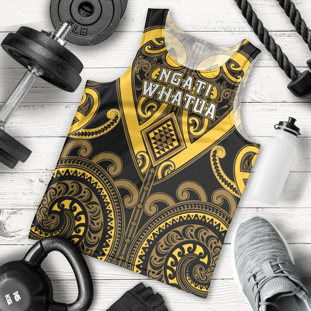 Custom Aotearoa Ngati Whatua Men Tank Top Maori Tribal Pattern LT05 - Polynesian Pride