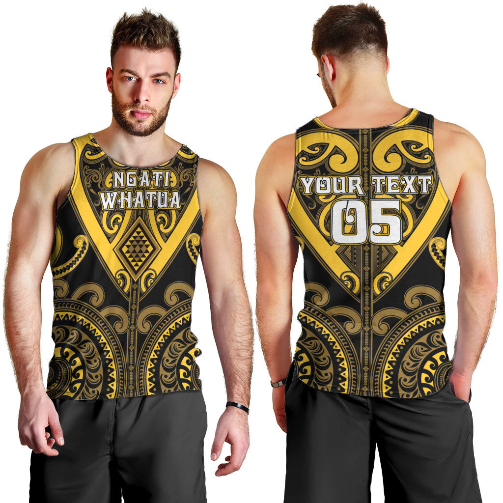 Custom Aotearoa Ngati Whatua Men Tank Top Maori Tribal Pattern LT05 - Polynesian Pride
