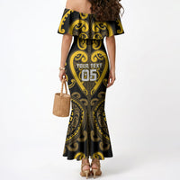 Custom Aotearoa Ngati Whatua Mermaid Dress Maori Tribal Pattern LT05 - Polynesian Pride