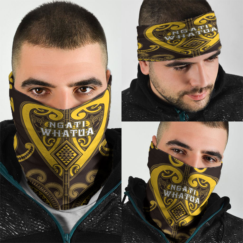 Aotearoa Ngati Whatua Neck Gaiter Maori Tribal Pattern LT05 - Polynesian Pride