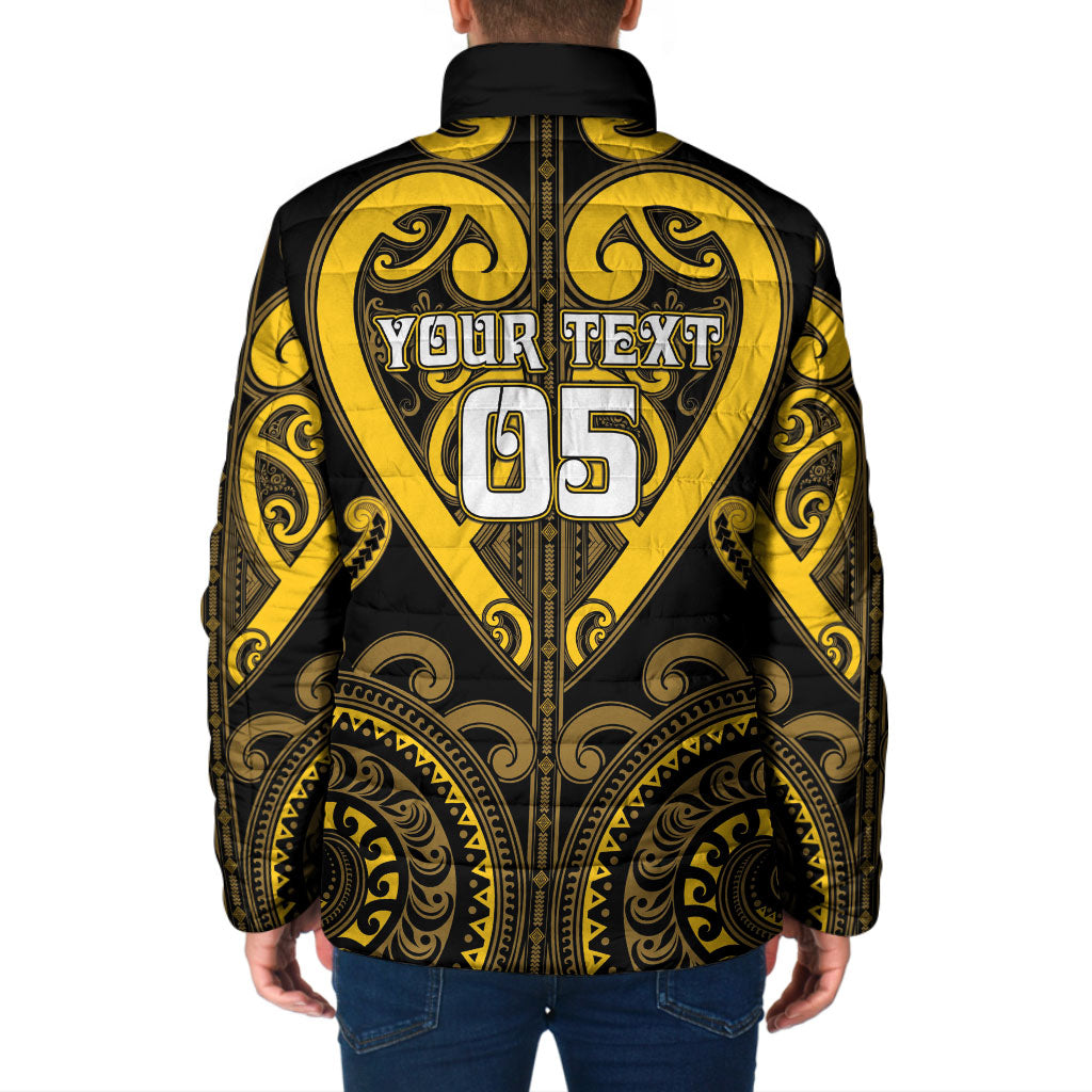 Custom Aotearoa Ngati Whatua Padded Jacket Maori Tribal Pattern LT05 - Polynesian Pride