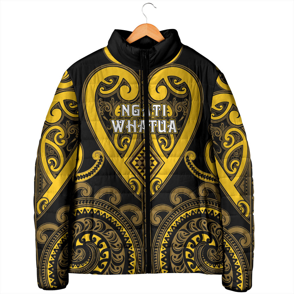 Custom Aotearoa Ngati Whatua Padded Jacket Maori Tribal Pattern LT05 - Polynesian Pride