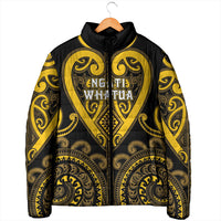 Custom Aotearoa Ngati Whatua Padded Jacket Maori Tribal Pattern LT05 - Polynesian Pride