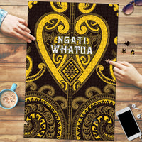 Aotearoa Ngati Whatua Puzzle Maori Tribal Pattern LT05 Yellow - Polynesian Pride