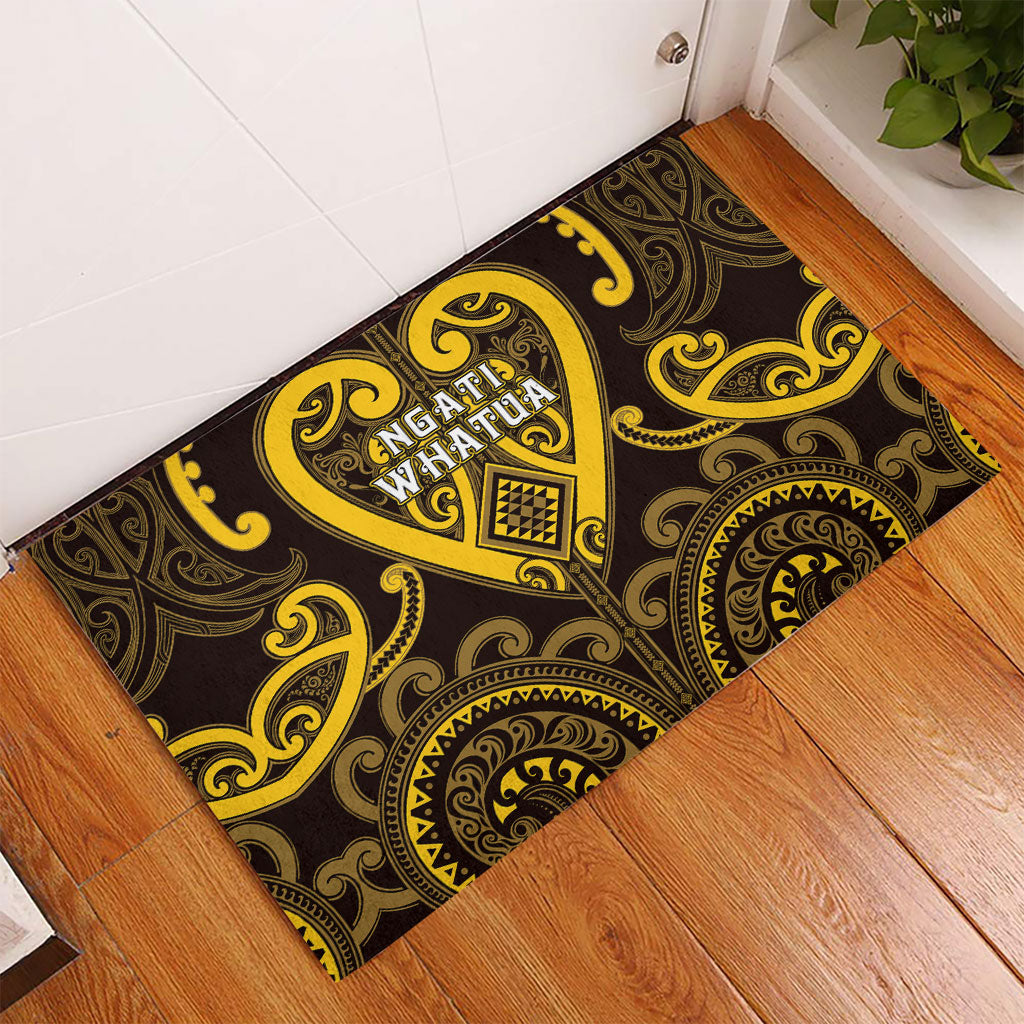 Aotearoa Ngati Whatua Rubber Doormat Maori Tribal Pattern LT05 - Polynesian Pride