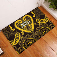 Aotearoa Ngati Whatua Rubber Doormat Maori Tribal Pattern LT05 - Polynesian Pride