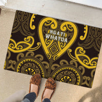 Aotearoa Ngati Whatua Rubber Doormat Maori Tribal Pattern LT05 - Polynesian Pride