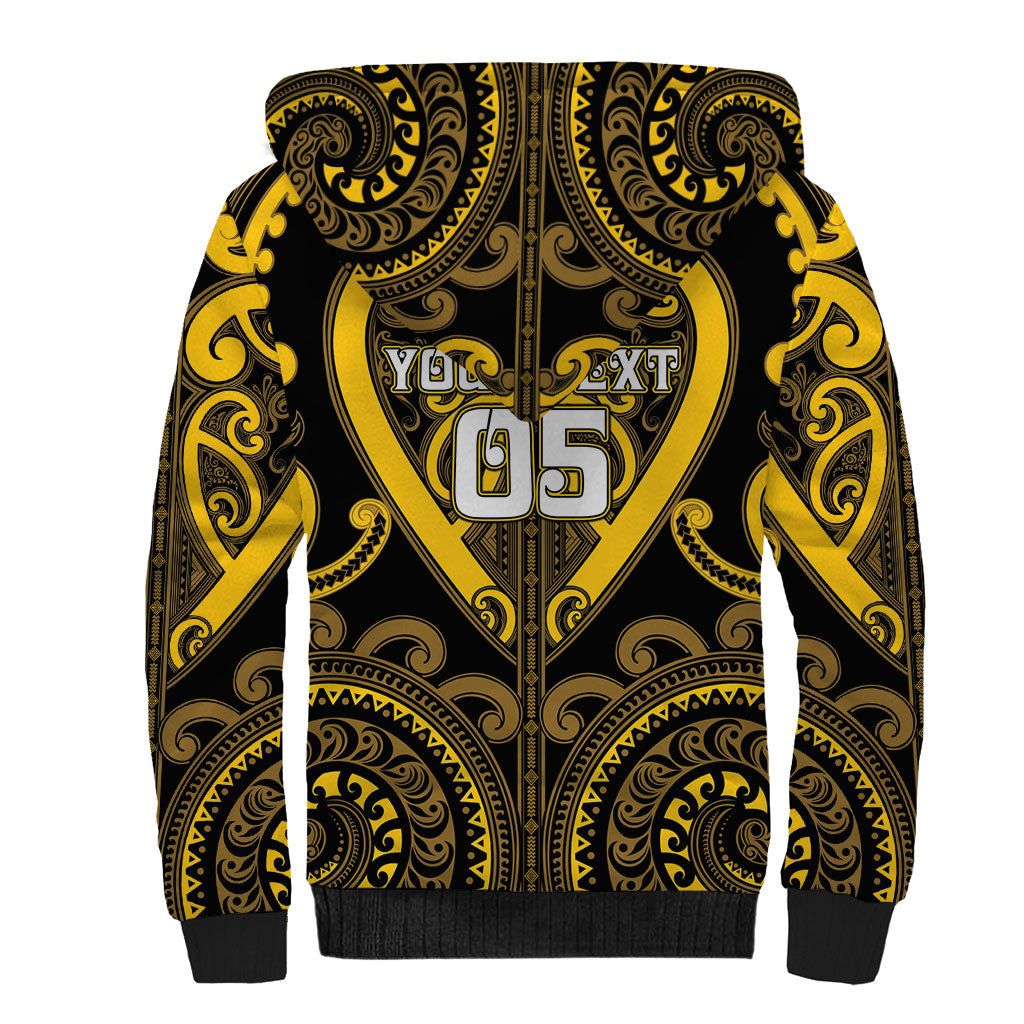 Custom Aotearoa Ngati Whatua Sherpa Hoodie Maori Tribal Pattern LT05 - Polynesian Pride