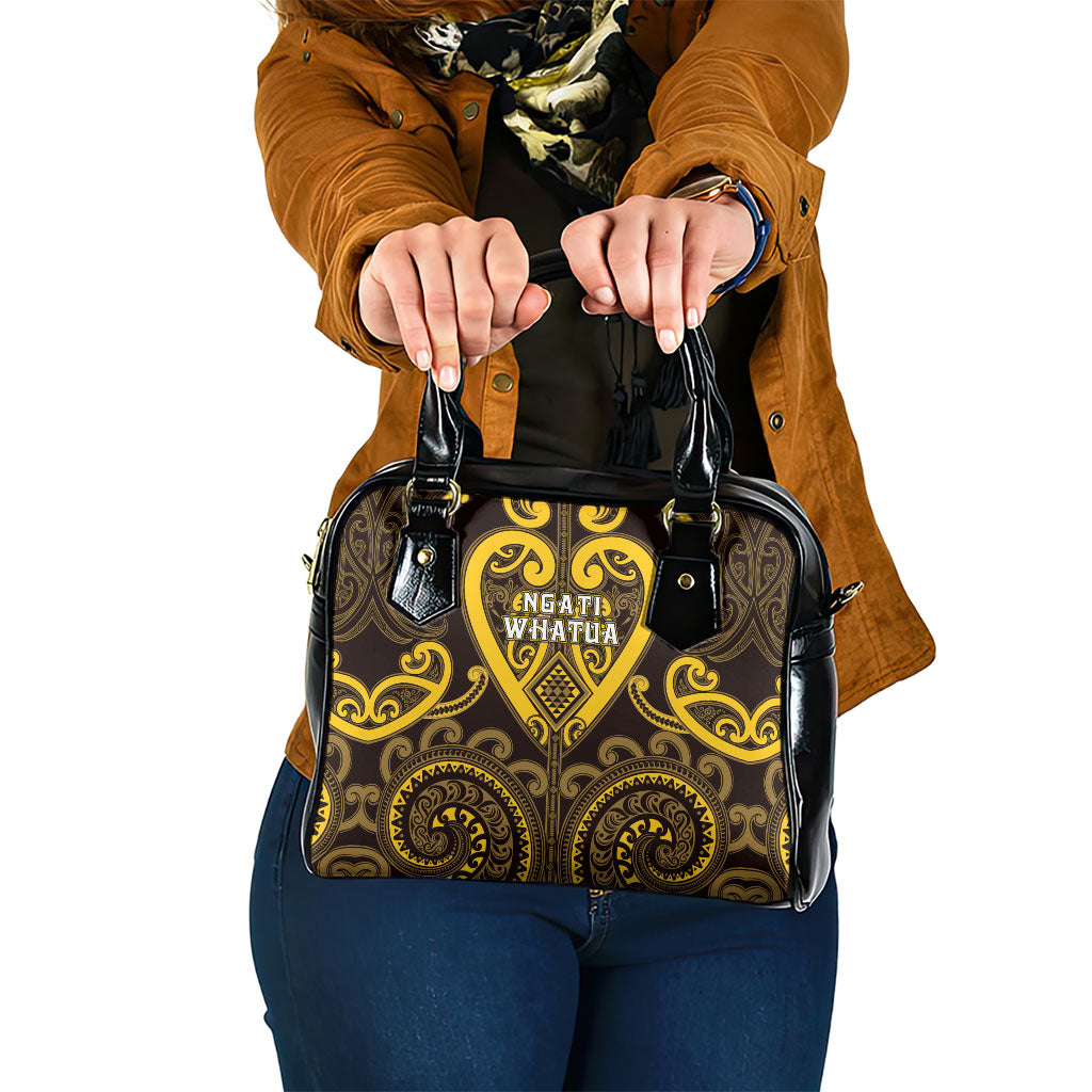 Aotearoa Ngati Whatua Shoulder Handbag Maori Tribal Pattern LT05 One Size Yellow - Polynesian Pride