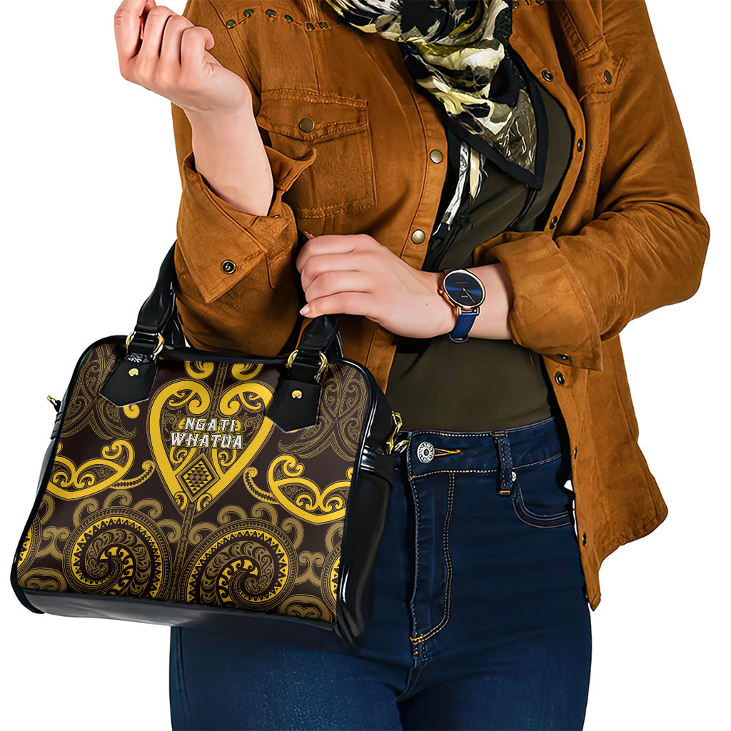 Aotearoa Ngati Whatua Shoulder Handbag Maori Tribal Pattern LT05 - Polynesian Pride