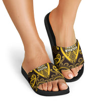 Aotearoa Ngati Whatua Slide Sandals Maori Tribal Pattern LT05 - Polynesian Pride
