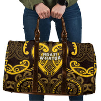 Aotearoa Ngati Whatua Travel Bag Maori Tribal Pattern LT05 Yellow - Polynesian Pride