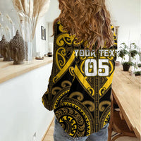 Custom Aotearoa Ngati Whatua Women Casual Shirt Maori Tribal Pattern LT05 - Polynesian Pride