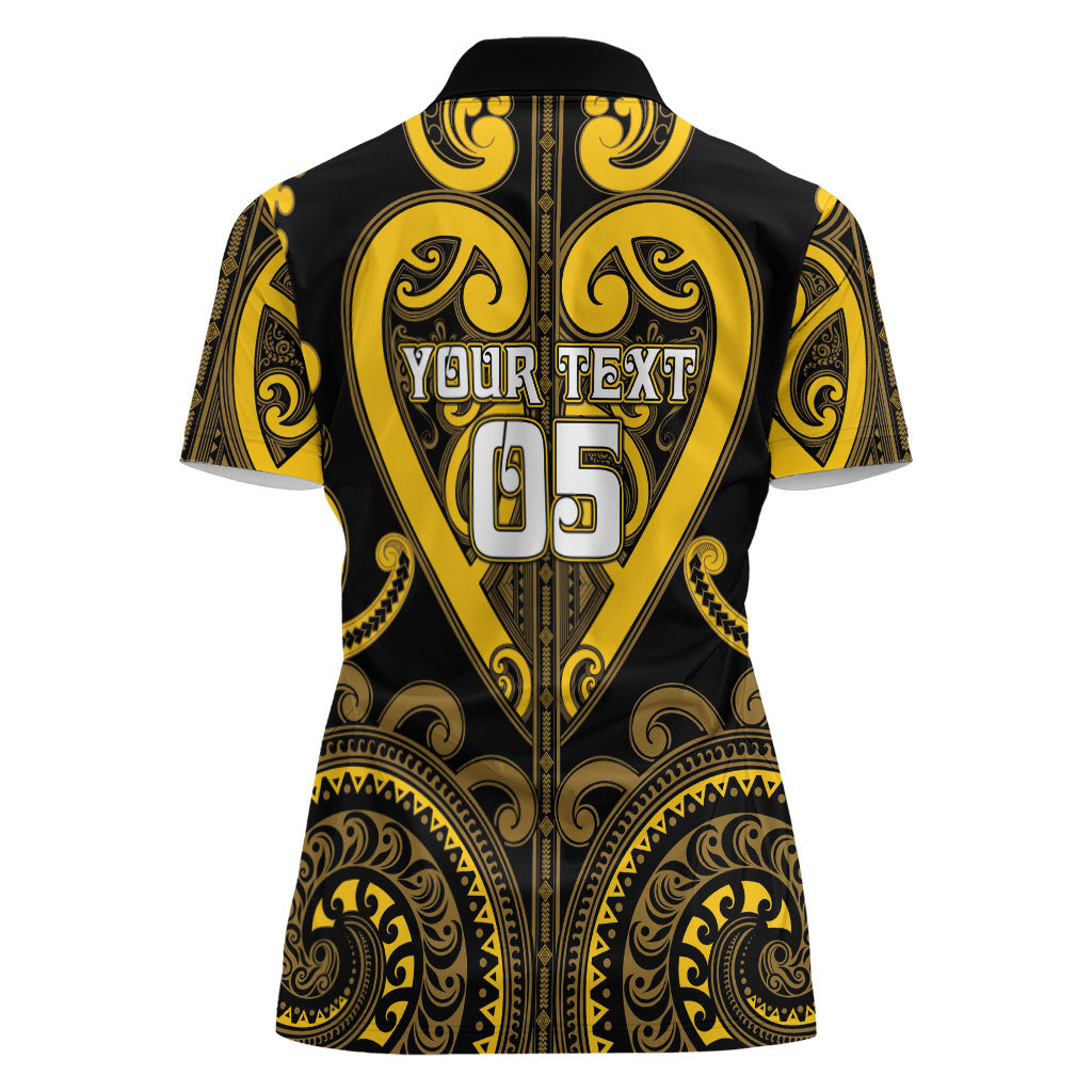 Custom Aotearoa Ngati Whatua Women Polo Shirt Maori Tribal Pattern LT05 - Polynesian Pride