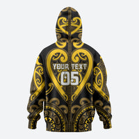 Custom Aotearoa Ngati Whatua Zip Hoodie Maori Tribal Pattern LT05 - Polynesian Pride