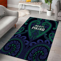 Aotearoa Ngati Pikiao Area Rug Maori Tribal Pattern LT05 - Polynesian Pride