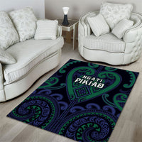 Aotearoa Ngati Pikiao Area Rug Maori Tribal Pattern LT05 - Polynesian Pride