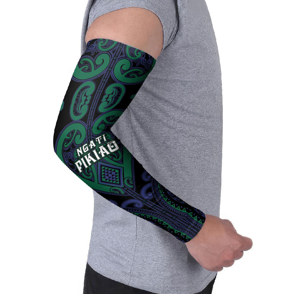 Custom Aotearoa Ngati Pikiao Arm Sleeves Maori Tribal Pattern LT05 - Polynesian Pride
