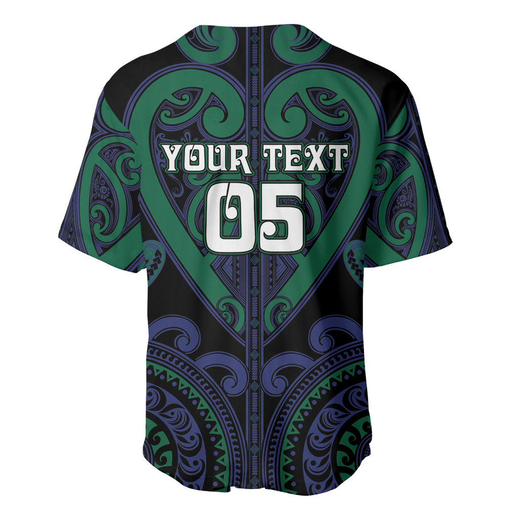 Custom Aotearoa Ngati Pikiao Baseball Jersey Maori Tribal Pattern LT05 - Polynesian Pride