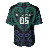 Custom Aotearoa Ngati Pikiao Baseball Jersey Maori Tribal Pattern LT05 - Polynesian Pride