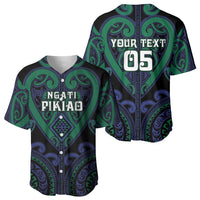 Custom Aotearoa Ngati Pikiao Baseball Jersey Maori Tribal Pattern LT05 - Polynesian Pride