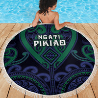 Aotearoa Ngati Pikiao Beach Blanket Maori Tribal Pattern LT05 - Polynesian Pride