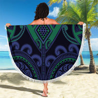 Aotearoa Ngati Pikiao Beach Blanket Maori Tribal Pattern LT05 - Polynesian Pride