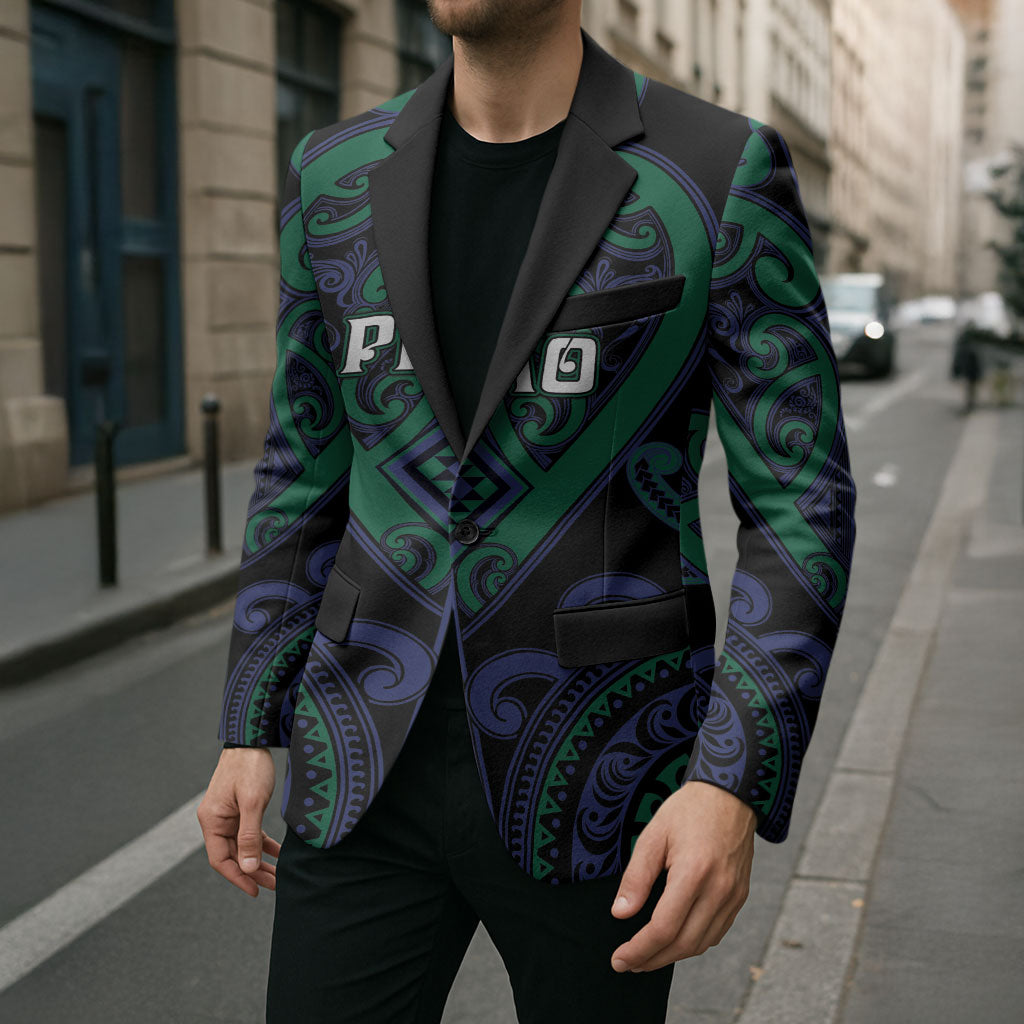 Custom Aotearoa Ngati Pikiao Blazer Maori Tribal Pattern LT05 - Polynesian Pride