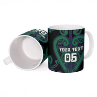 Custom Aotearoa Ngati Pikiao Ceramic Mug Maori Tribal Pattern LT05 - Polynesian Pride