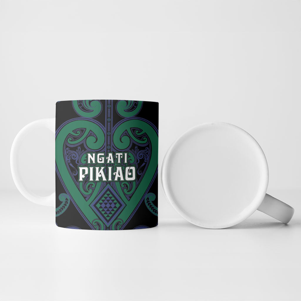 Custom Aotearoa Ngati Pikiao Ceramic Mug Maori Tribal Pattern LT05 - Polynesian Pride