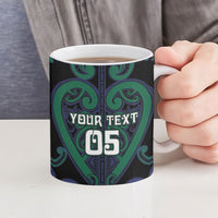 Custom Aotearoa Ngati Pikiao Ceramic Mug Maori Tribal Pattern LT05 - Polynesian Pride