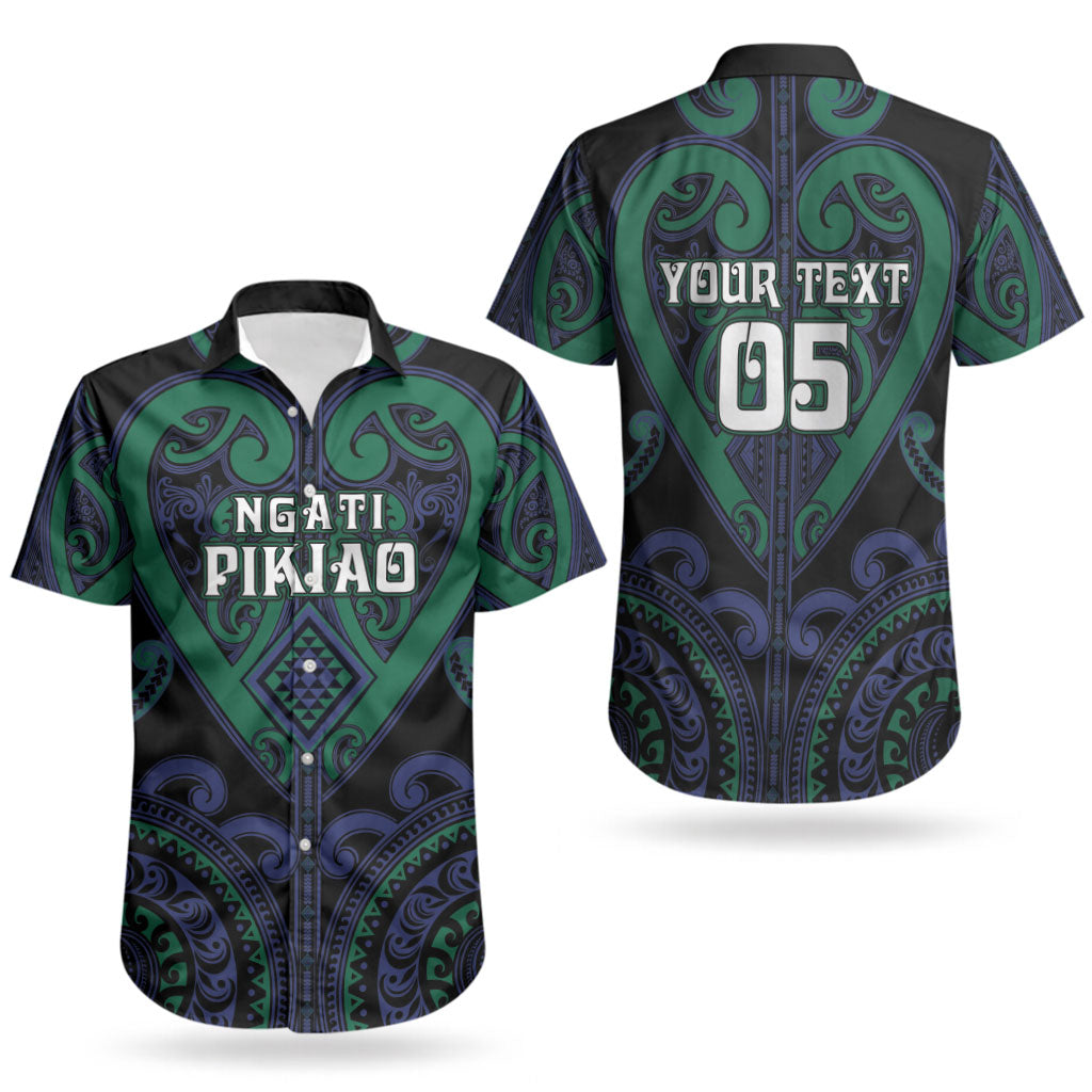Custom Aotearoa Ngati Pikiao Couples Matching Mermaid Dress and Hawaiian Shirt Maori Tribal Pattern LT05 - Polynesian Pride