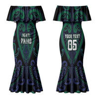 Custom Aotearoa Ngati Pikiao Couples Matching Mermaid Dress and Hawaiian Shirt Maori Tribal Pattern LT05 - Polynesian Pride