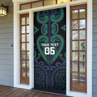 Custom Aotearoa Ngati Pikiao Door Cover Maori Tribal Pattern LT05 - Polynesian Pride