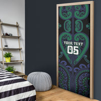 Custom Aotearoa Ngati Pikiao Door Cover Maori Tribal Pattern LT05 - Polynesian Pride