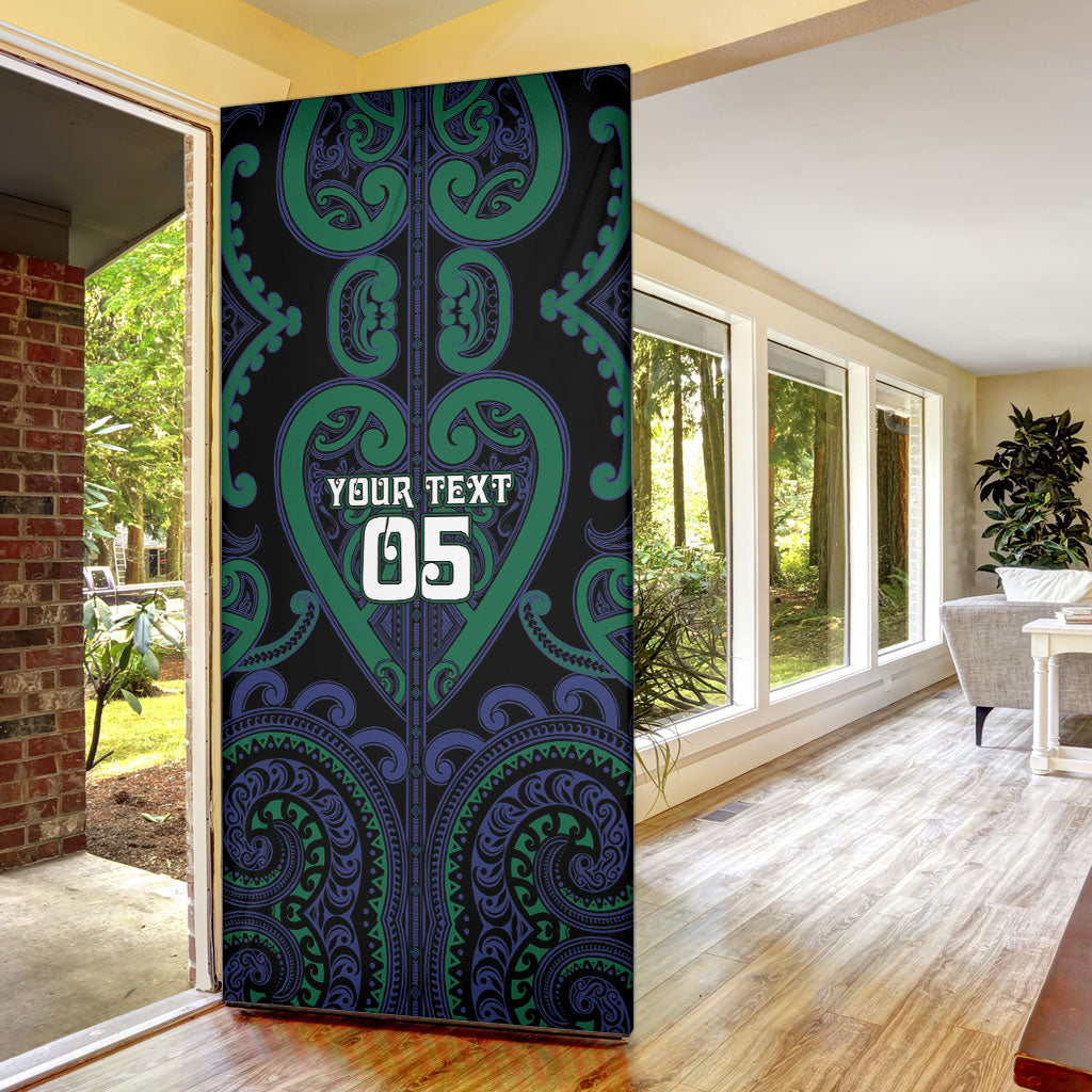 Custom Aotearoa Ngati Pikiao Door Cover Maori Tribal Pattern LT05 - Polynesian Pride