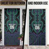 Custom Aotearoa Ngati Pikiao Door Cover Maori Tribal Pattern LT05 - Polynesian Pride