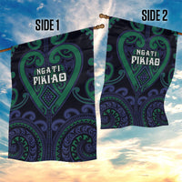 Aotearoa Ngati Pikiao Garden Flag Maori Tribal Pattern LT05 - Polynesian Pride
