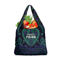 Aotearoa Ngati Pikiao Grocery Bag Maori Tribal Pattern LT05 1-pack One Size Green - Polynesian Pride