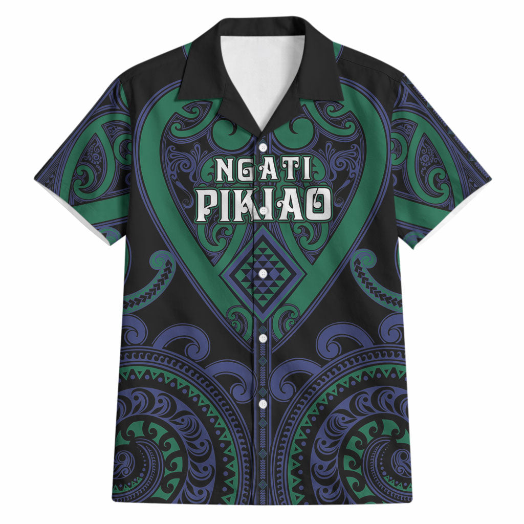 Custom Aotearoa Ngati Pikiao Hawaiian Shirt Maori Tribal Pattern LT05 Green - Polynesian Pride