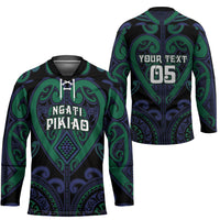 Custom Aotearoa Ngati Pikiao Hockey Jersey Maori Tribal Pattern LT05 - Polynesian Pride